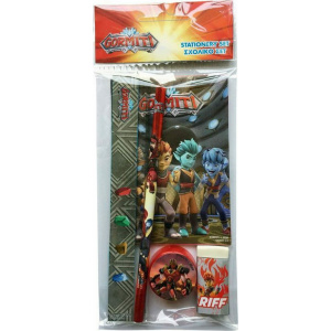 GIM Σχολικό Σετ με Μπλοκ Gormiti