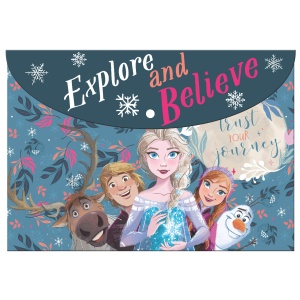 Gim Φάκελος με Κουμπί Μπλε Frozen